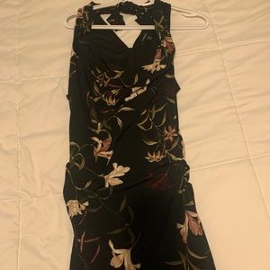 SIZE XL Cowl neck Le Chateau dress/zipper with tie